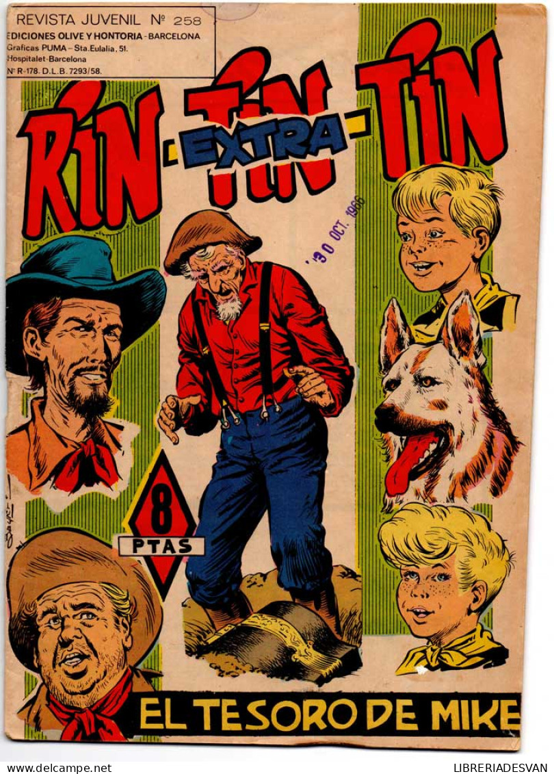 Rin Tin Tin Nº 258. Extra - Olive Y Hontoria - Otros & Sin Clasificación