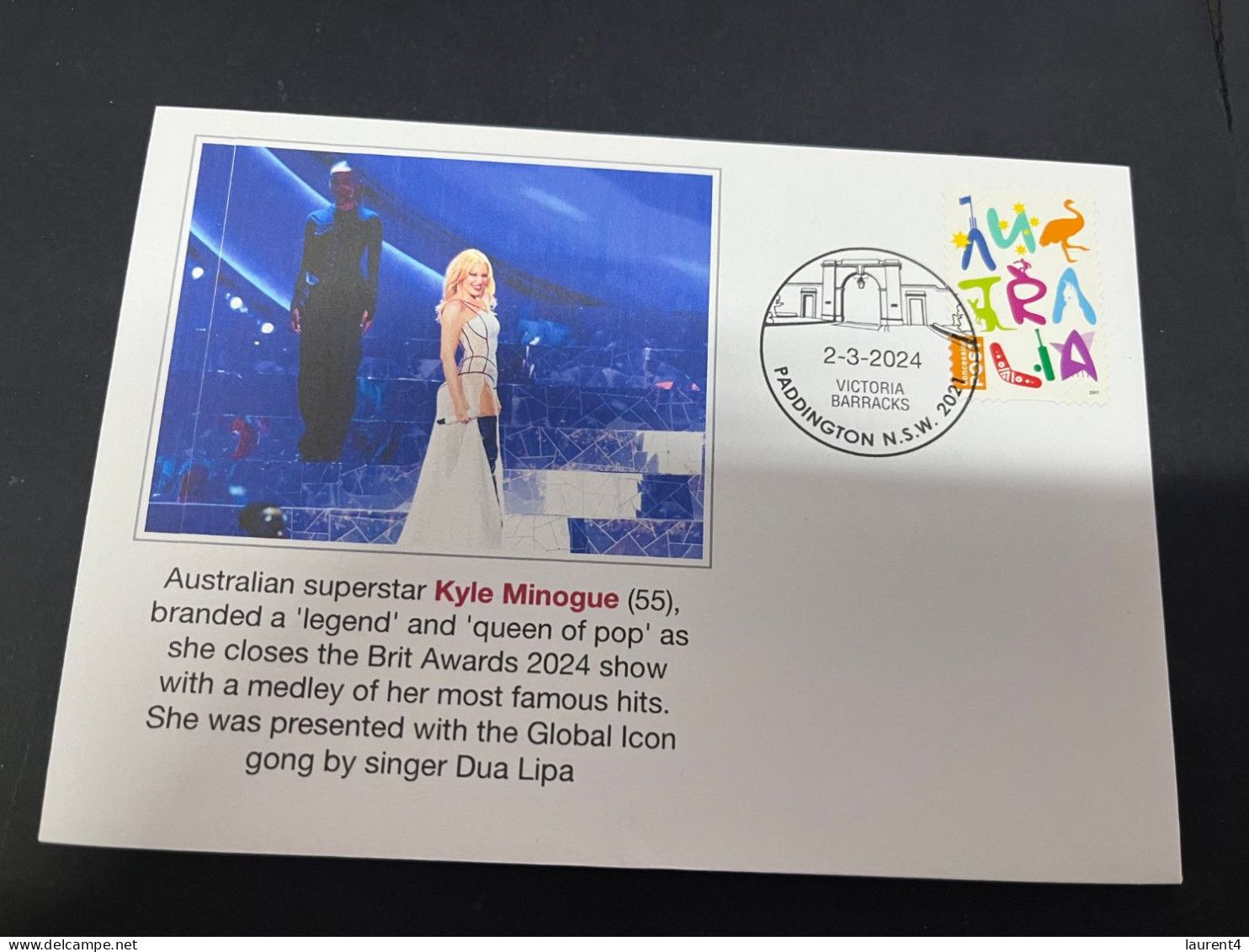 5-3-2024 (2 Y 12)  Kylie Minogue Receive The Global Icon Gong At The 2024 Brit Music Awards - Zangers