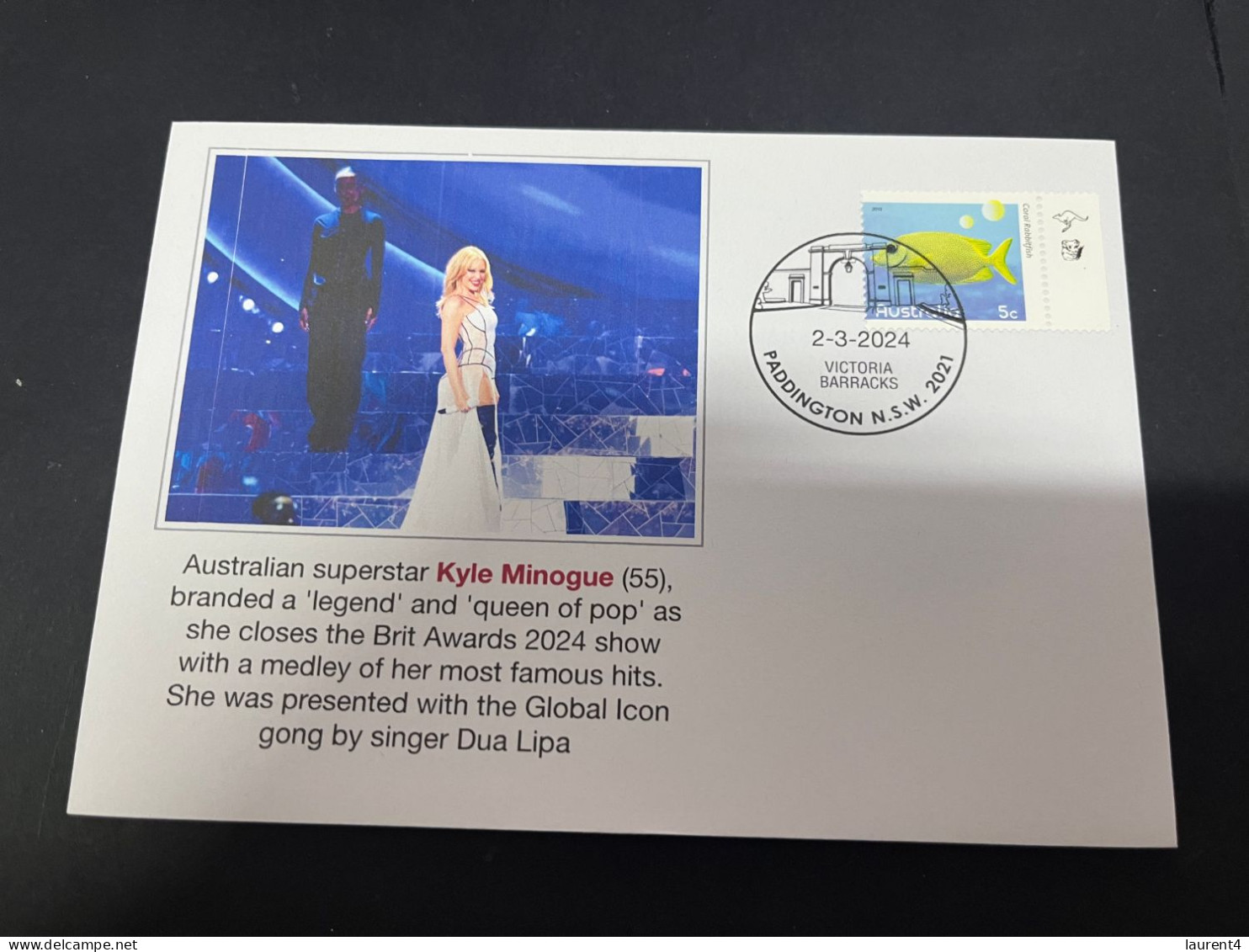 5-3-2024 (2 Y 12)  Kylie Minogue Receive The Global Icon Gong At The 2024 Brit Music Awards - Chanteurs