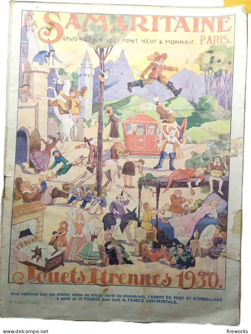 A La Samaritaine Catalogue Jouets Etrennes 1930 - Pubblicitari