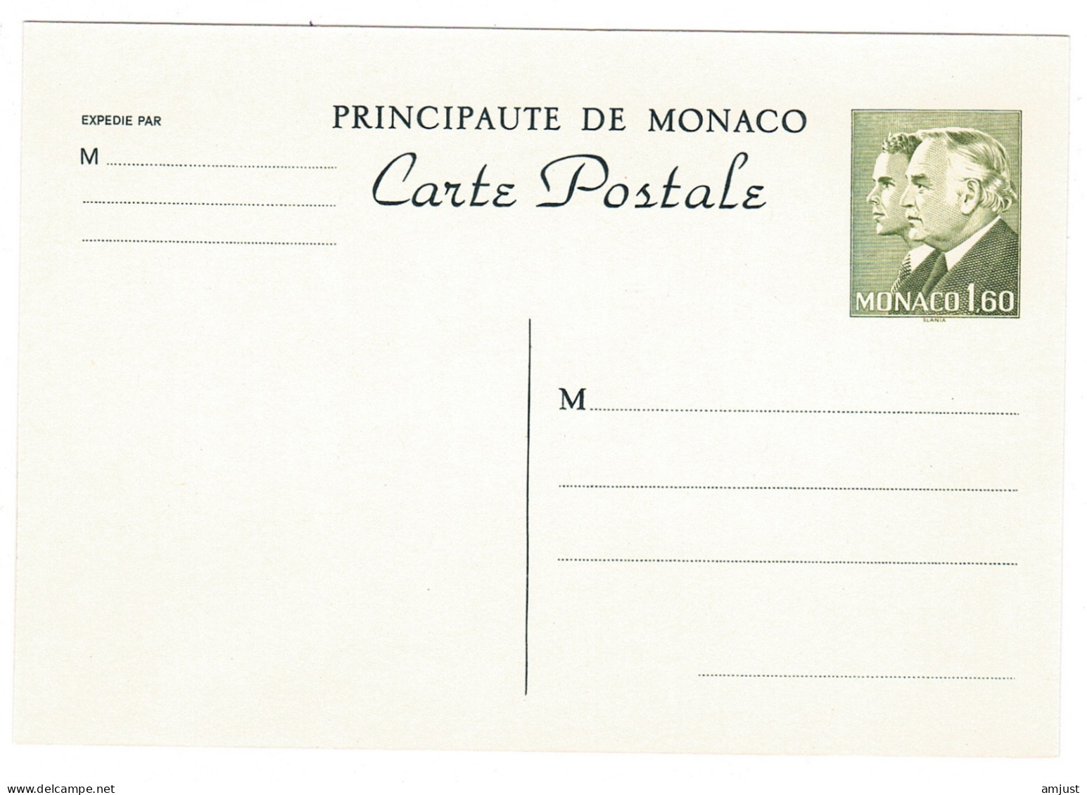 Monaco // Entier Postaux // Carte Postale No. 37  (1982) - Postwaardestukken