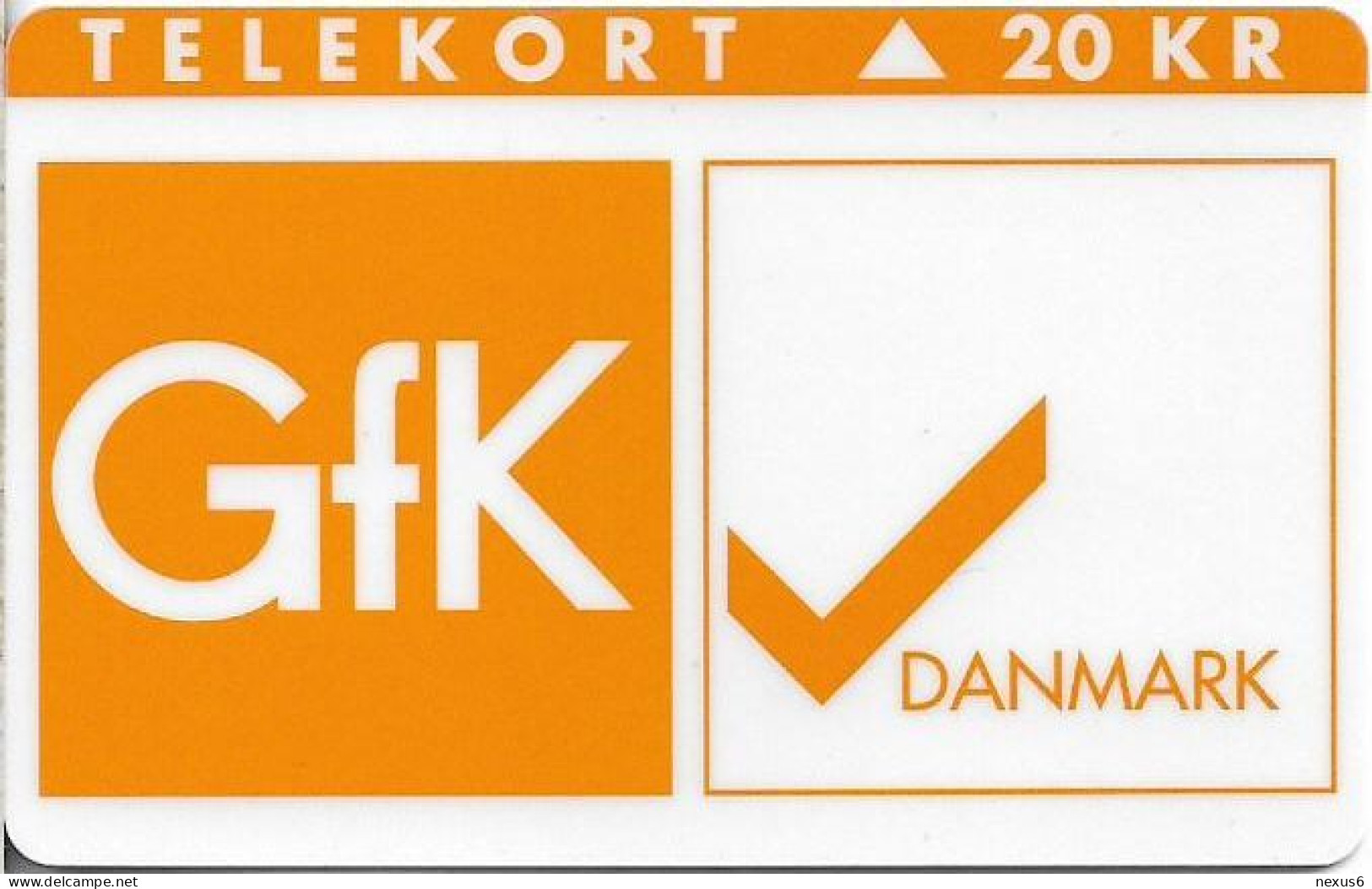 Denmark - KTAS - Gfk Danmark - TDKP134B (Cn. 1050) - 12.1995, 1.300ex, 20kr, Used - Denmark