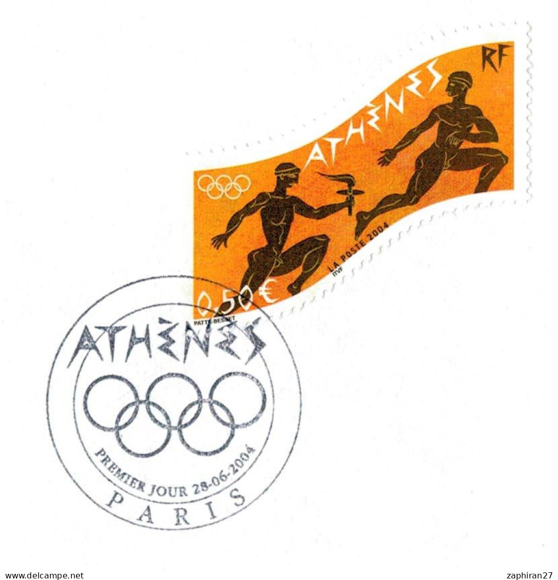 JEUX OLYMPIQUES PARIS ATHENNES ATLETES ANTIQUES (23-6-2004) #453# - Ete 2004: Athènes
