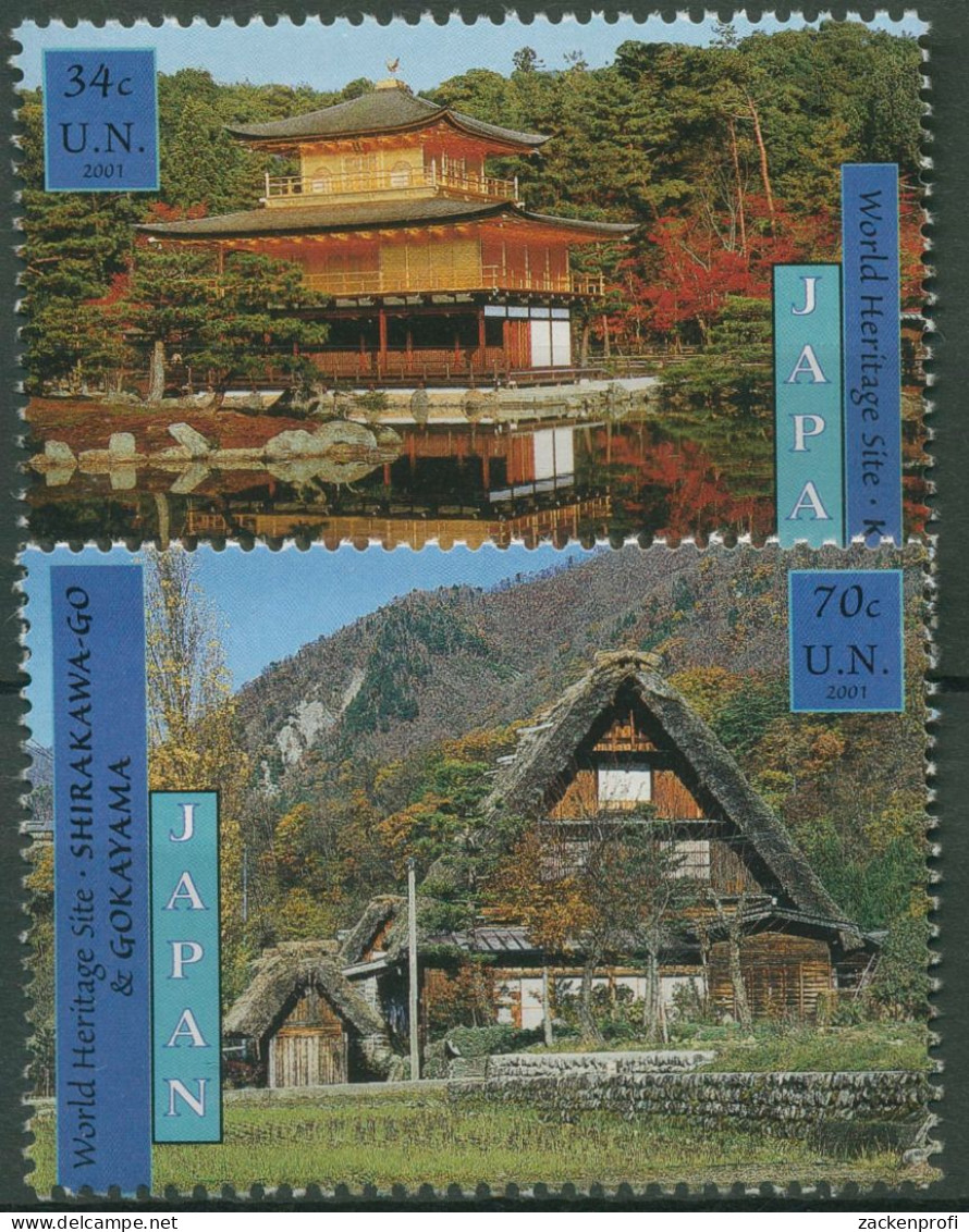 UNO New York 2001 UNESCO Japan Bauwerke 872/73 Postfrisch - Ungebraucht