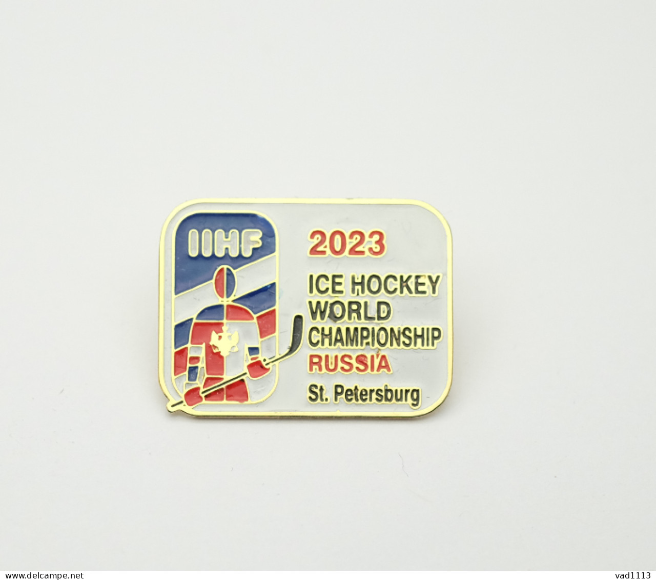 Official Badge Ice Hockey WORLD CHAMPIONSHIP Russia 2023 /Tournament Cancelled/ - Sports D'hiver