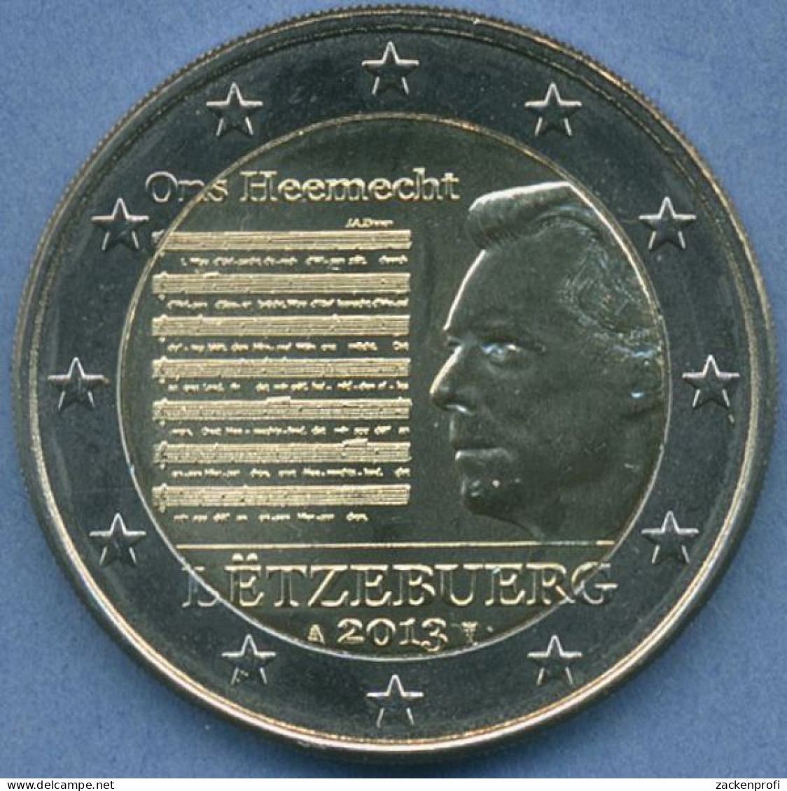 Luxemburg 2 Euro 2013 Nationalhymne, Vz/st (m4949) - Luxemburg