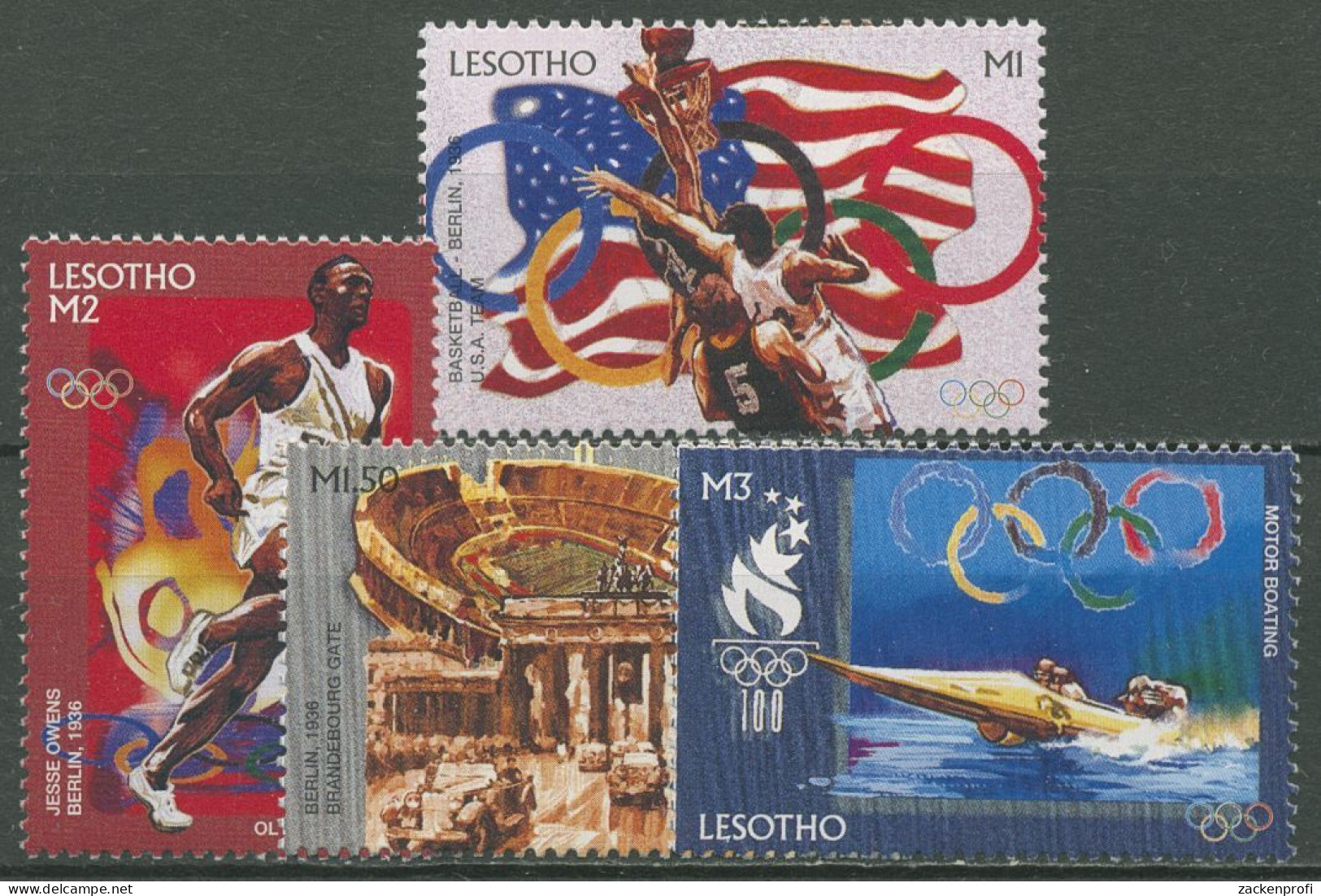 Lesotho 1996 Olympische Sommerspiele In Atlanta 1163/66 Postfrisch - Lesotho (1966-...)