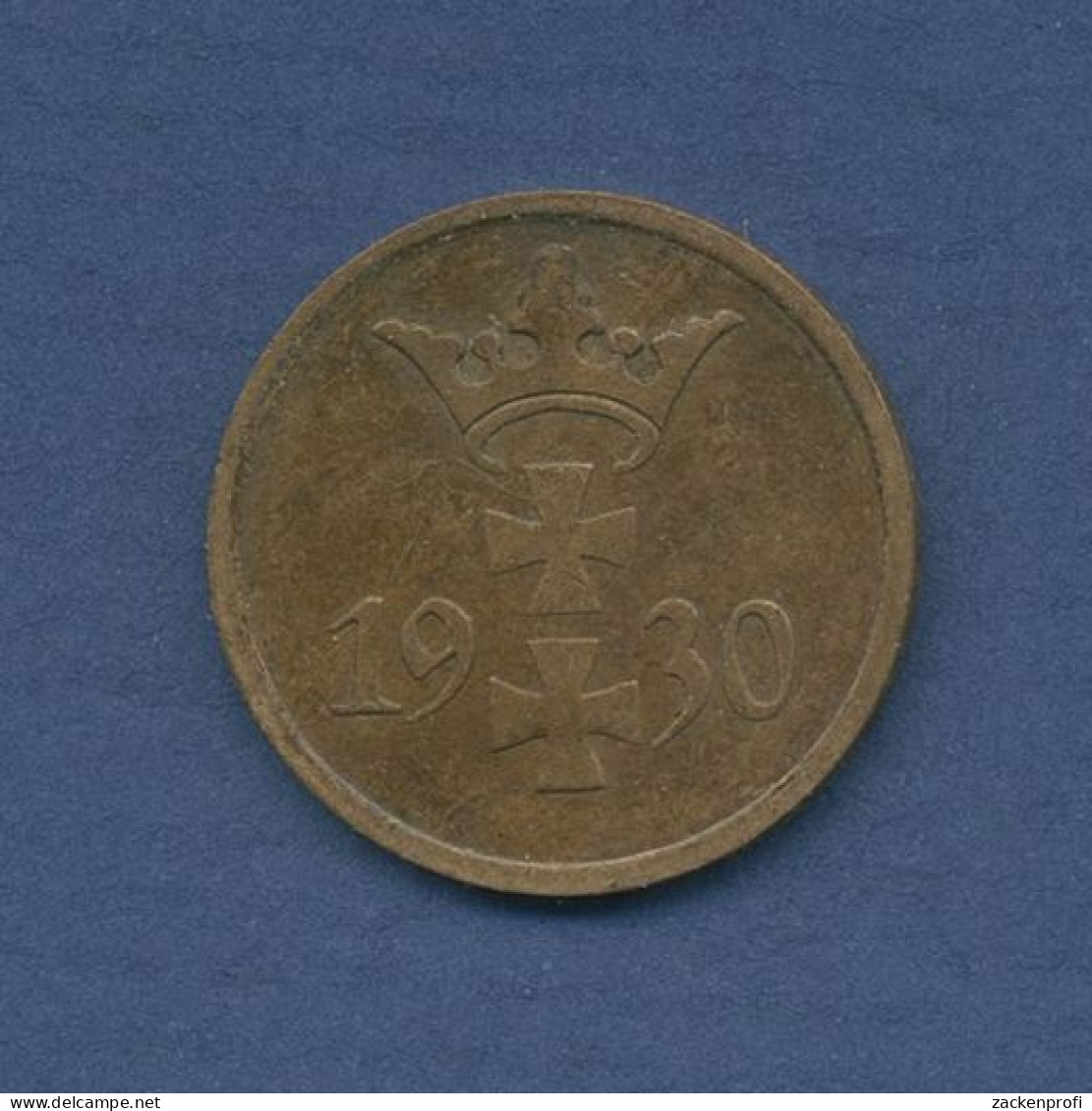 Danzig Freie Stadt, 1 Pfennig 1930 Wappenbild, J D 2 Sehr Schön + (m6499) - Altri & Non Classificati