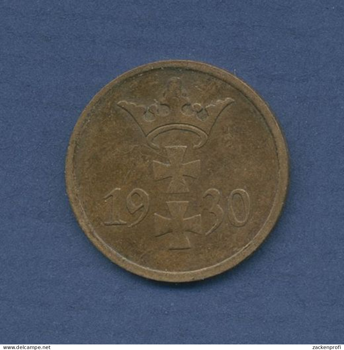 Danzig Freie Stadt, 1 Pfennig 1930 Wappenbild, J D 2 Sehr Schön + (m6499) - Autres & Non Classés