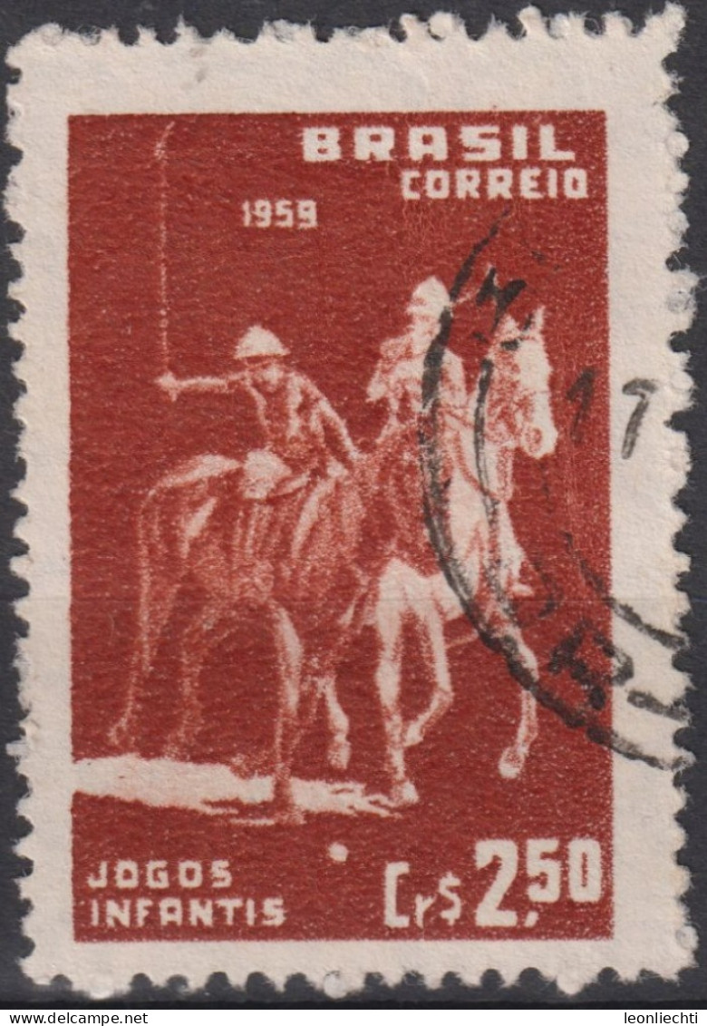 1959 Brasilien ° Mi:BR 957, Sn:BR 891, Yt:BR 673, Polo Players - Used Stamps