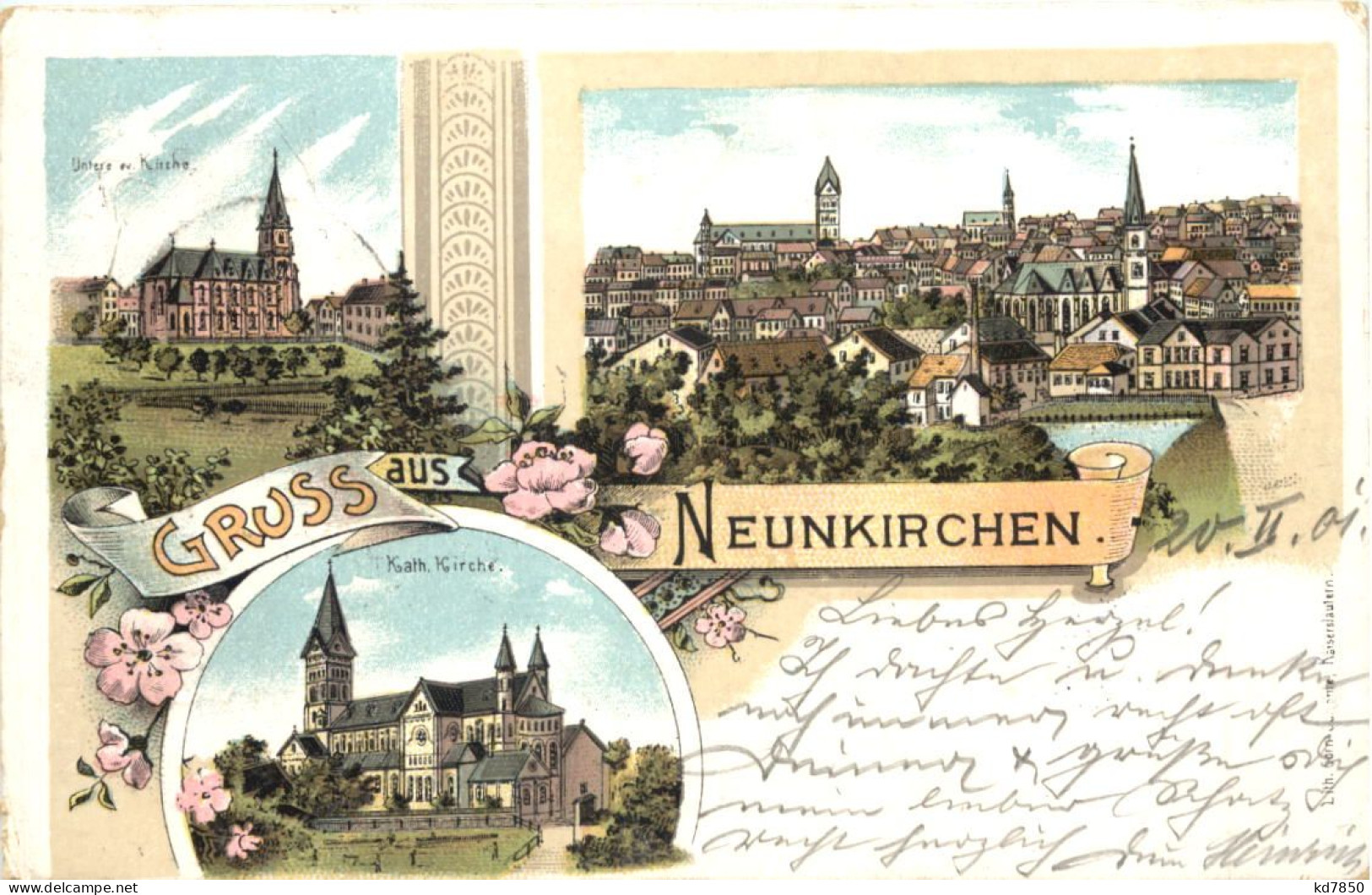 Gruss Aus Neunkirchen - Litho - Kreis Neunkirchen