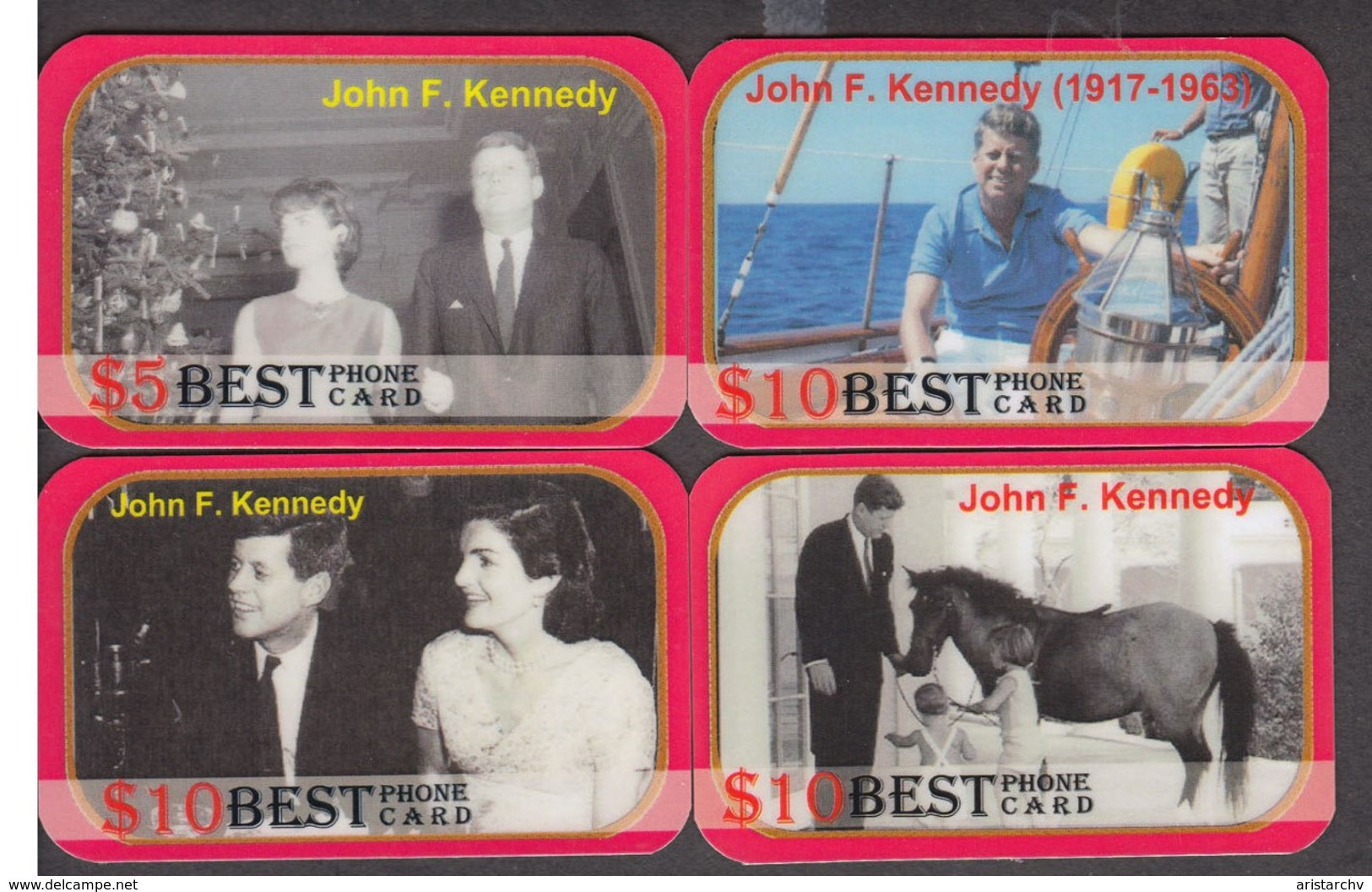 USA PRESIDENT JOHN F. KENNEDY SET OF 24 PHONE CARDS - Personen