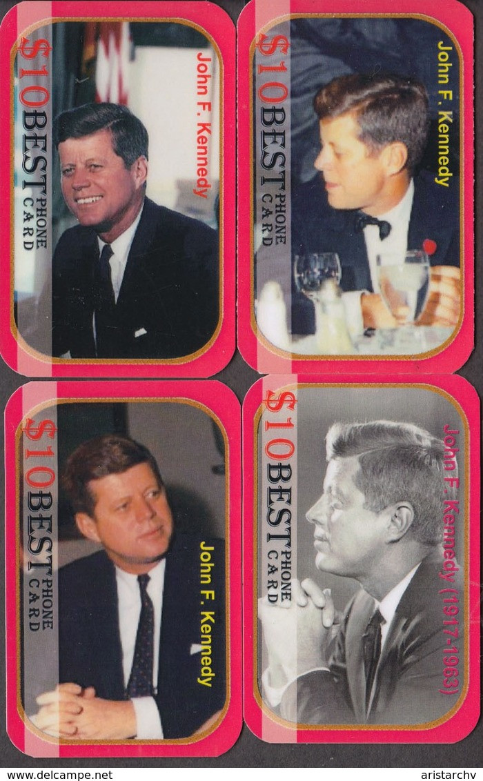 USA PRESIDENT JOHN F. KENNEDY SET OF 24 PHONE CARDS - Personaggi