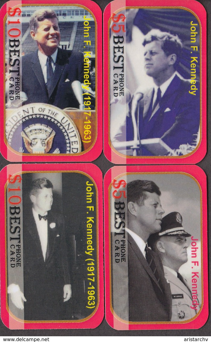 USA PRESIDENT JOHN F. KENNEDY SET OF 24 PHONE CARDS - Personnages