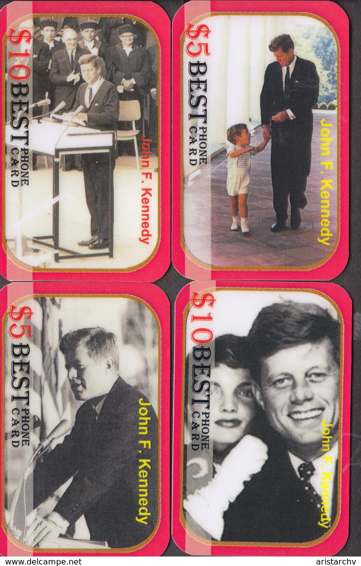 USA PRESIDENT JOHN F. KENNEDY SET OF 24 PHONE CARDS - Characters