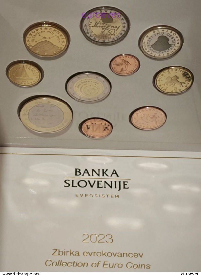 8.88 Euro KMS 2023 Slowenien / Slovenia PP Proof Mit 2 Euro Josip Plemelj Und 3 Euro Boris Pahor - Slovenia
