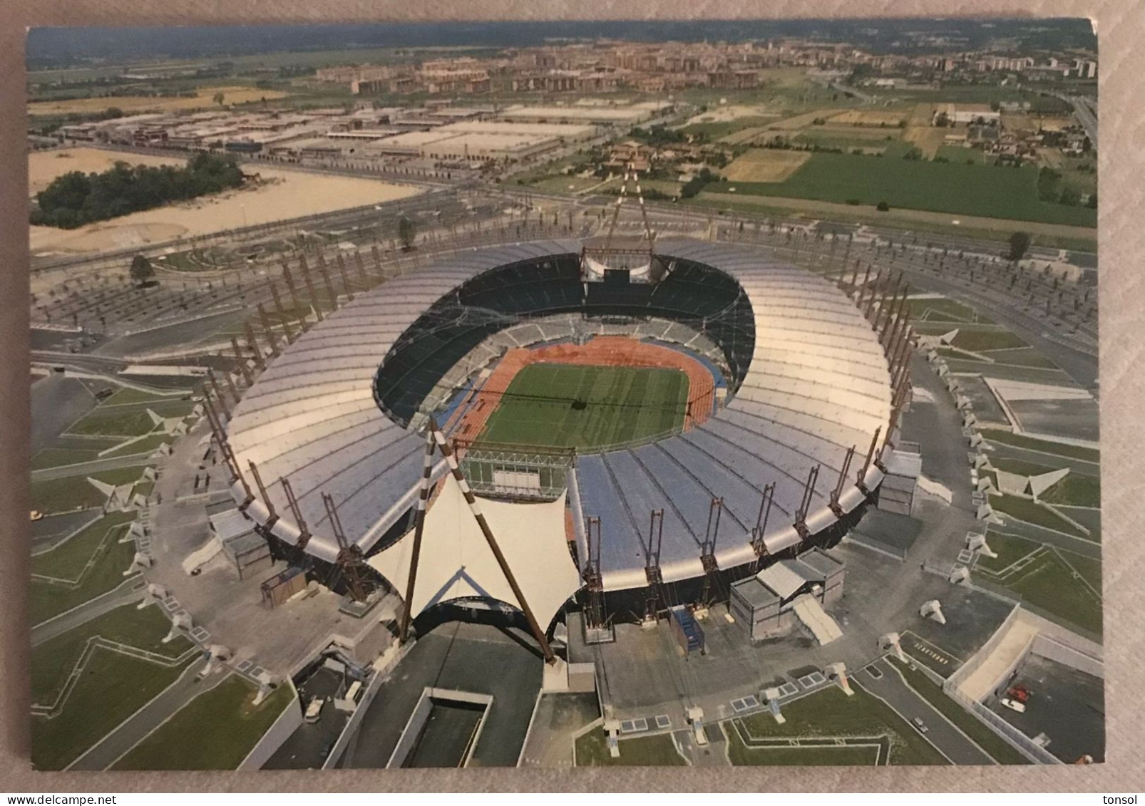 TORINO POSTCARD STADIUM "DELLE ALPI"  (STADIUM NOW DESTROYED) -Italy - Stadiums & Sporting Infrastructures