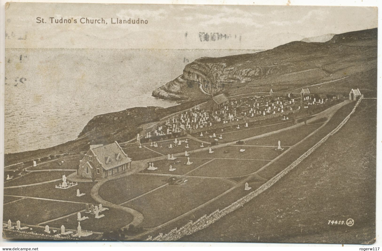 St. Tudno’s Church, Llandudno, 1915 Postcard - Caernarvonshire