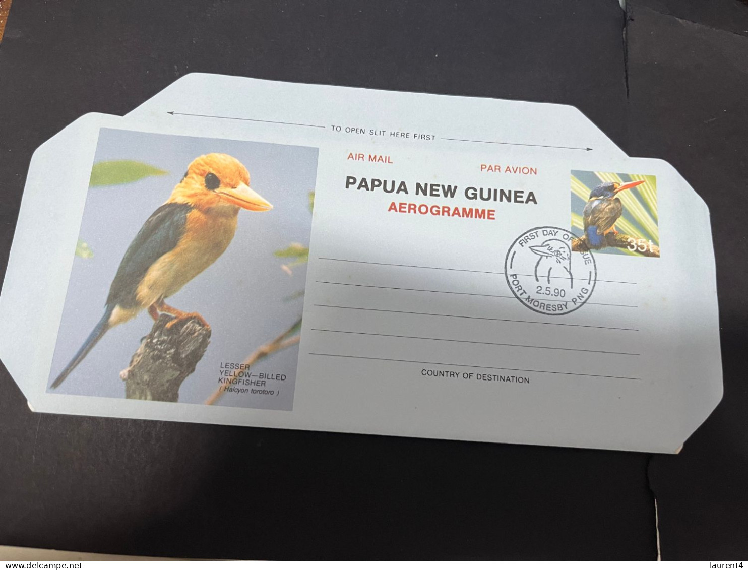 5-3-2024 (2 Y 14) Papua New Guinea Aerogramme - Bird X 2 - 35 T - Papua New Guinea