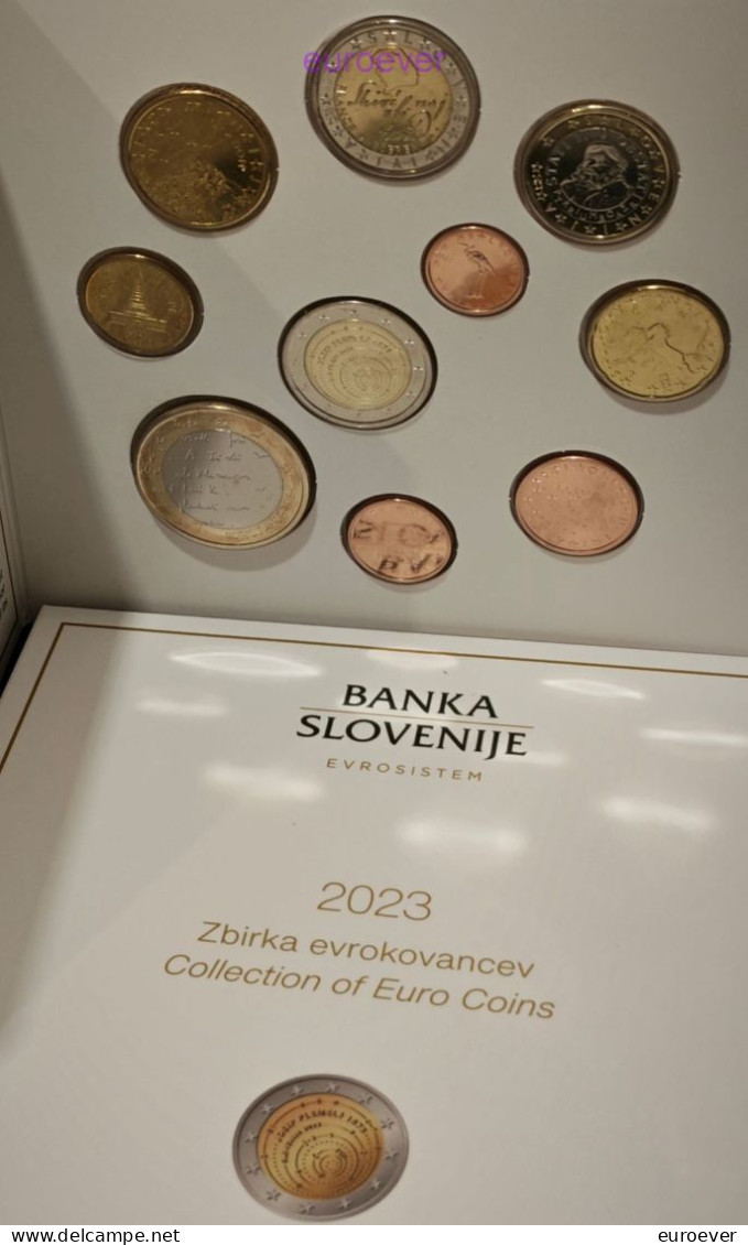 8.88 Euro KMS 2023 Slowenien / Slovenia BU Mit 2 Euro Josip Plemelj Und 3 Euro Boris Pahor - Slowenien
