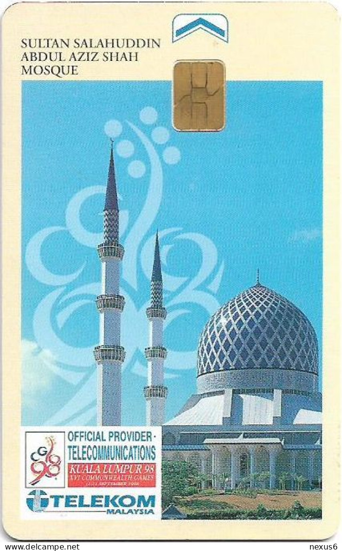 Malaysia - Telekom Malaysia (chip) - Sultan Salahuddin Abdul Aziz Shah Mosque, Chip Siemens S5, 10RM, Used - Malaysia