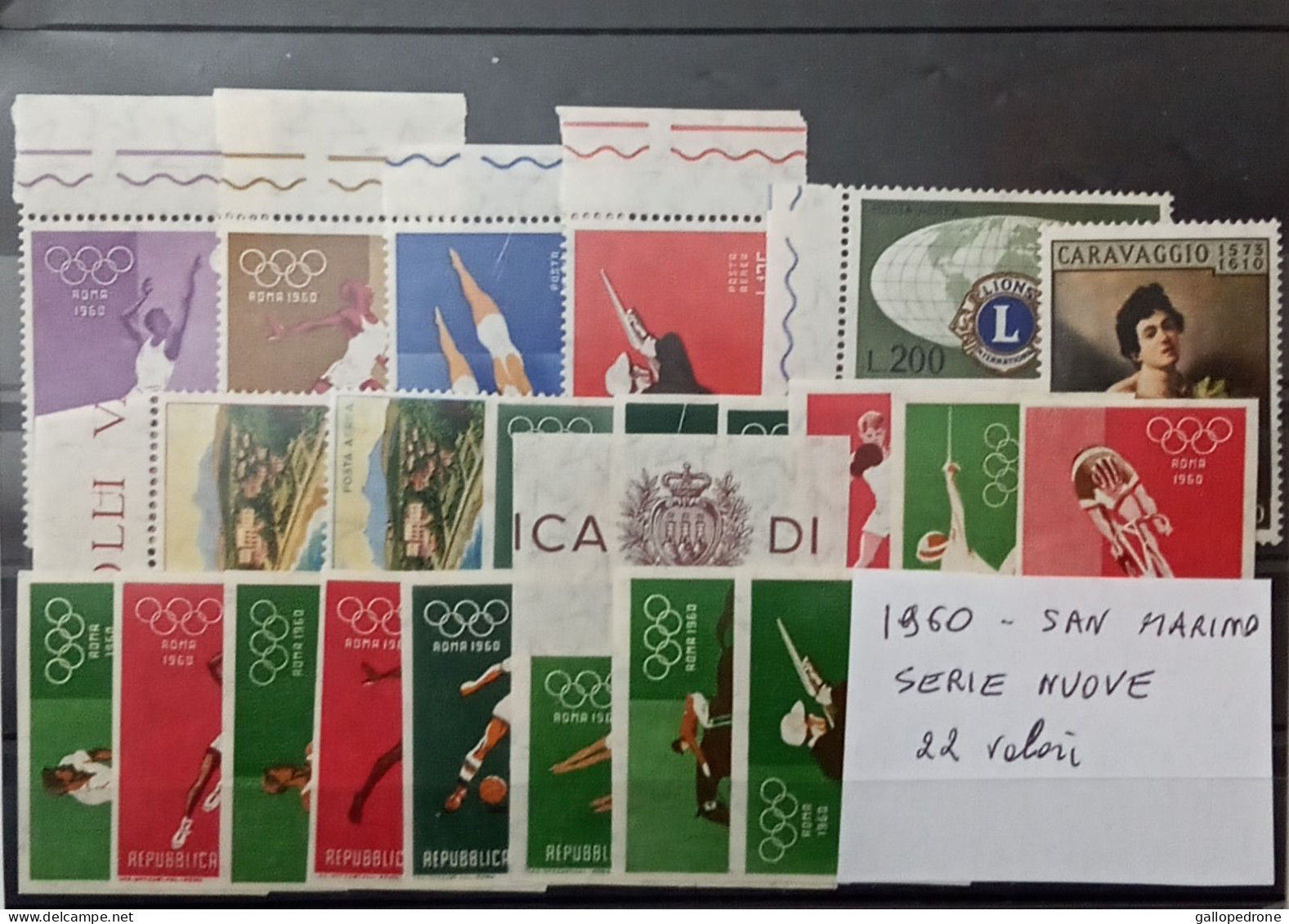 1960 San Marino, Serie Complete-Francobolli Nuovi 22 Valori-MNH ** - Unused Stamps