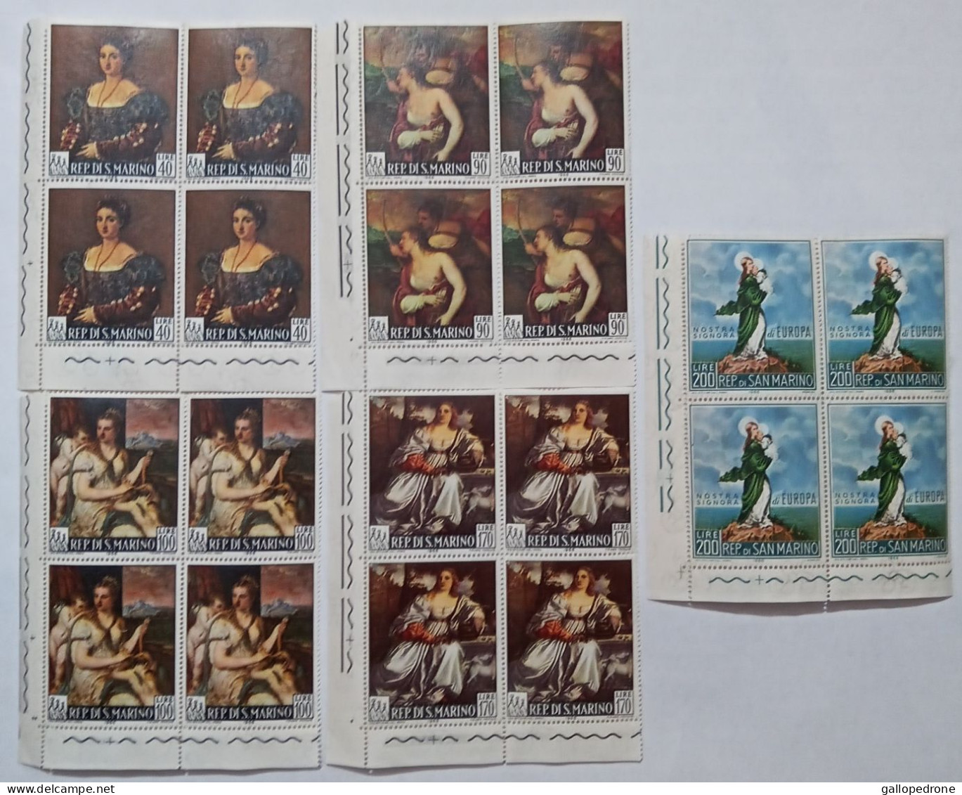 1966 San Marino, 2 Serie Complete In Quartina D'angolo - Nuovi MNH ** - Unused Stamps