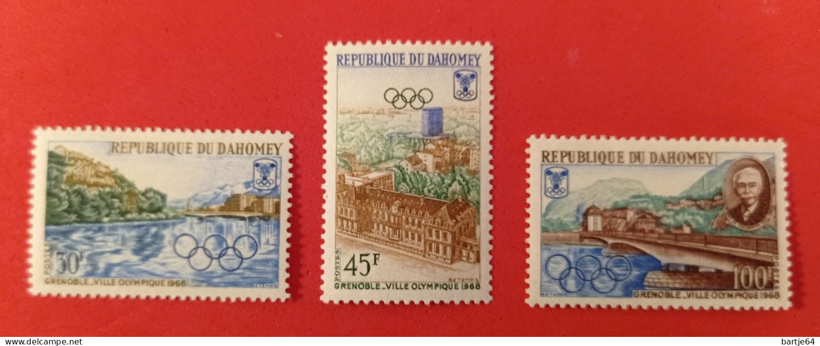 1968 Dahomey - Serie MNH - Winter 1968: Grenoble