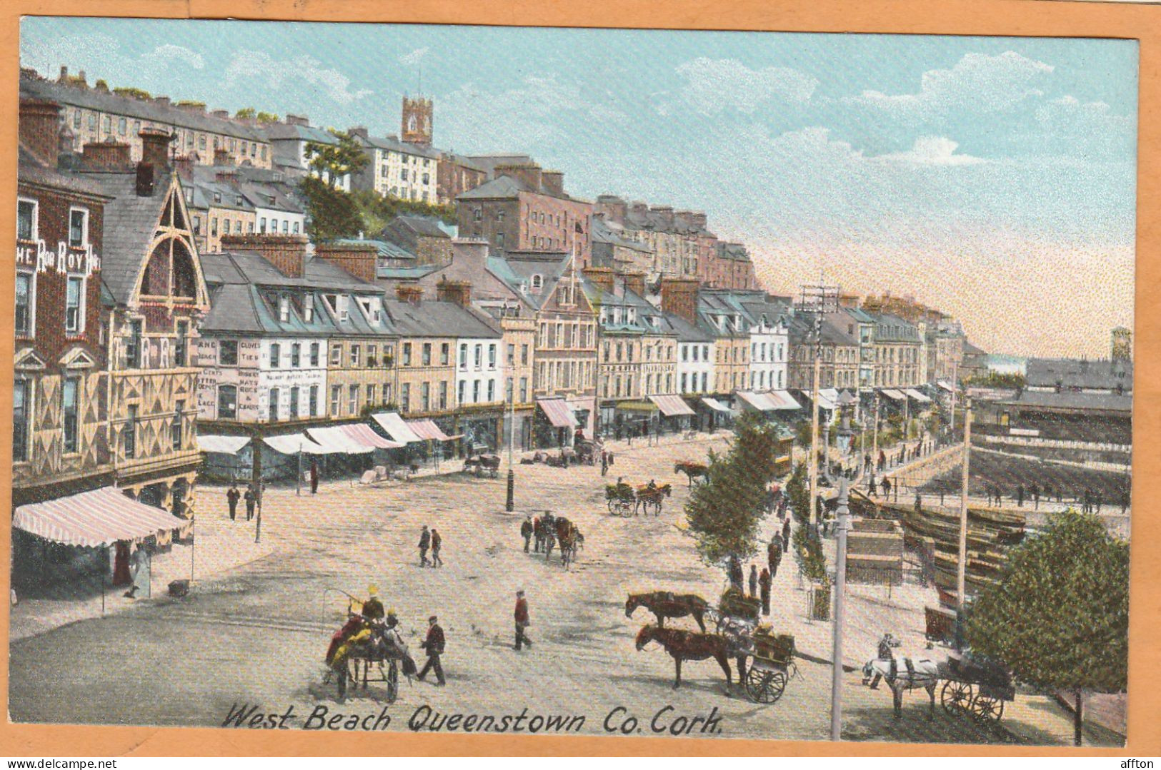Cobh Queenstown Co Cork 1908 Postcard - Cork