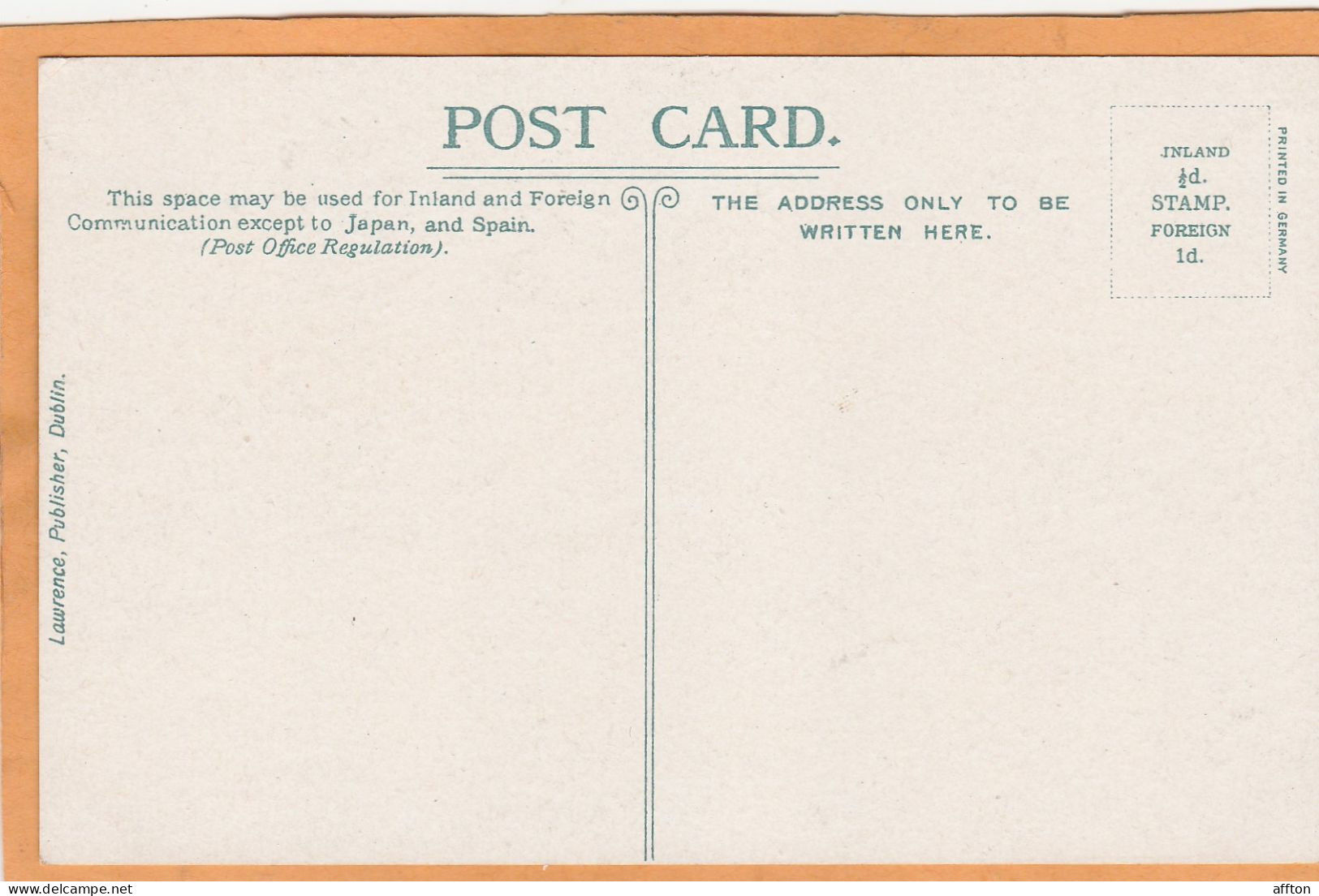 Cobh Queenstown Co Cork 1908 Postcard - Cork