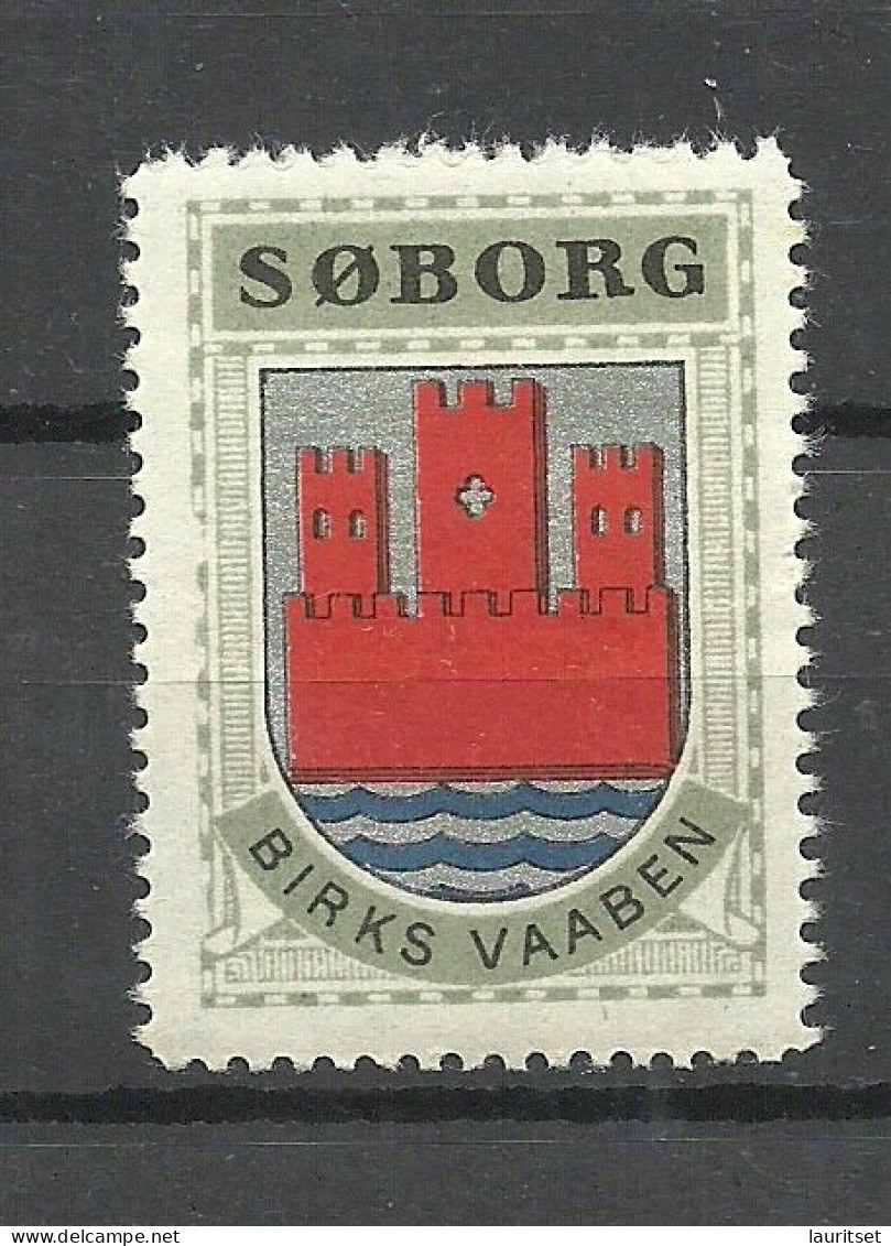 DENMARK Søborg Coat Of Arms Wappe Heraldik Poster Stamp Vignette MNH - Francobolli