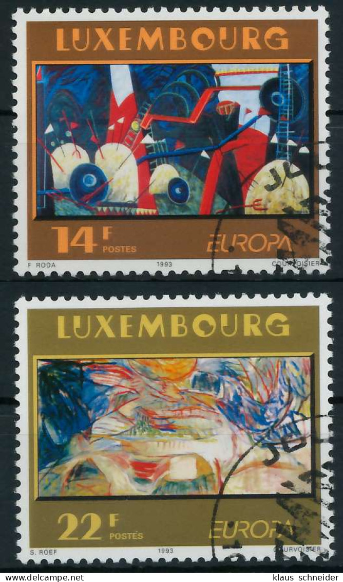LUXEMBURG 1993 Nr 1318-1319 Gestempelt X5DB26A - Used Stamps