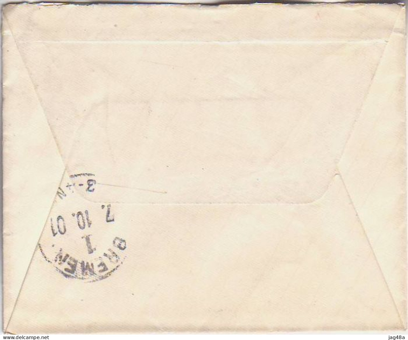 BELGIUM. 1901/Verviers, Single-franked Envelope/to Germany. - 1893-1907 Coat Of Arms