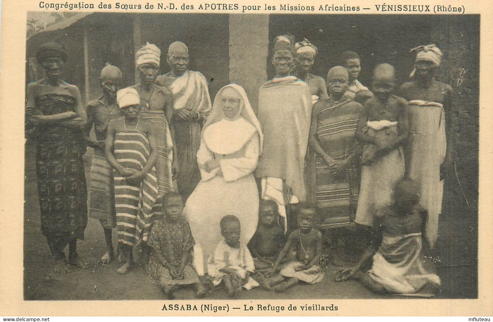 69* VENISSIEUX   Sœurs N.D. Des Apotres –refuge De Vieillard  ASSABA (niger)  RL43,0058 - Vénissieux