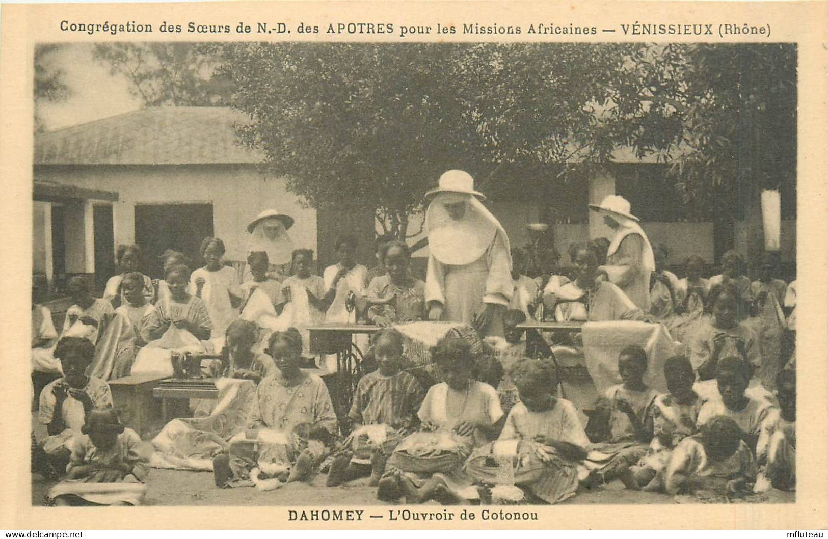 69* VENISSIEUX   Sœurs N.D. Des Apotres –  Ouvroir De COTONOU Au DAHOMEY   RL43,0055 - Vénissieux