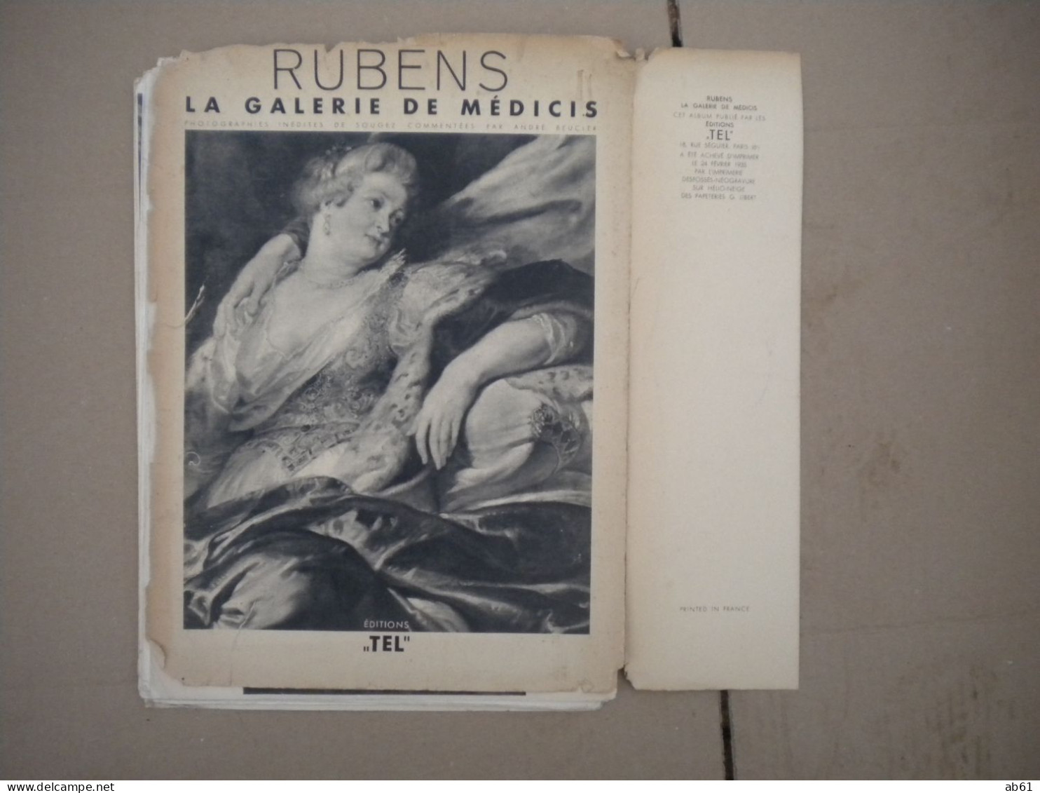 Rubens La Galerie De Médicis 1935 Edit " Tel" Couverture Un Peut Abimée - Dessins