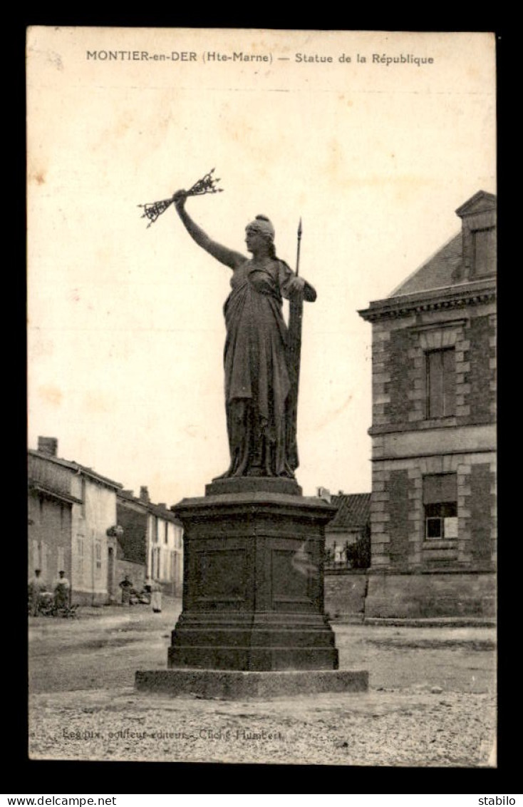 52 - MONTIER-EN-DER - STATUE DE LA REPUBLIQUE - Montier-en-Der