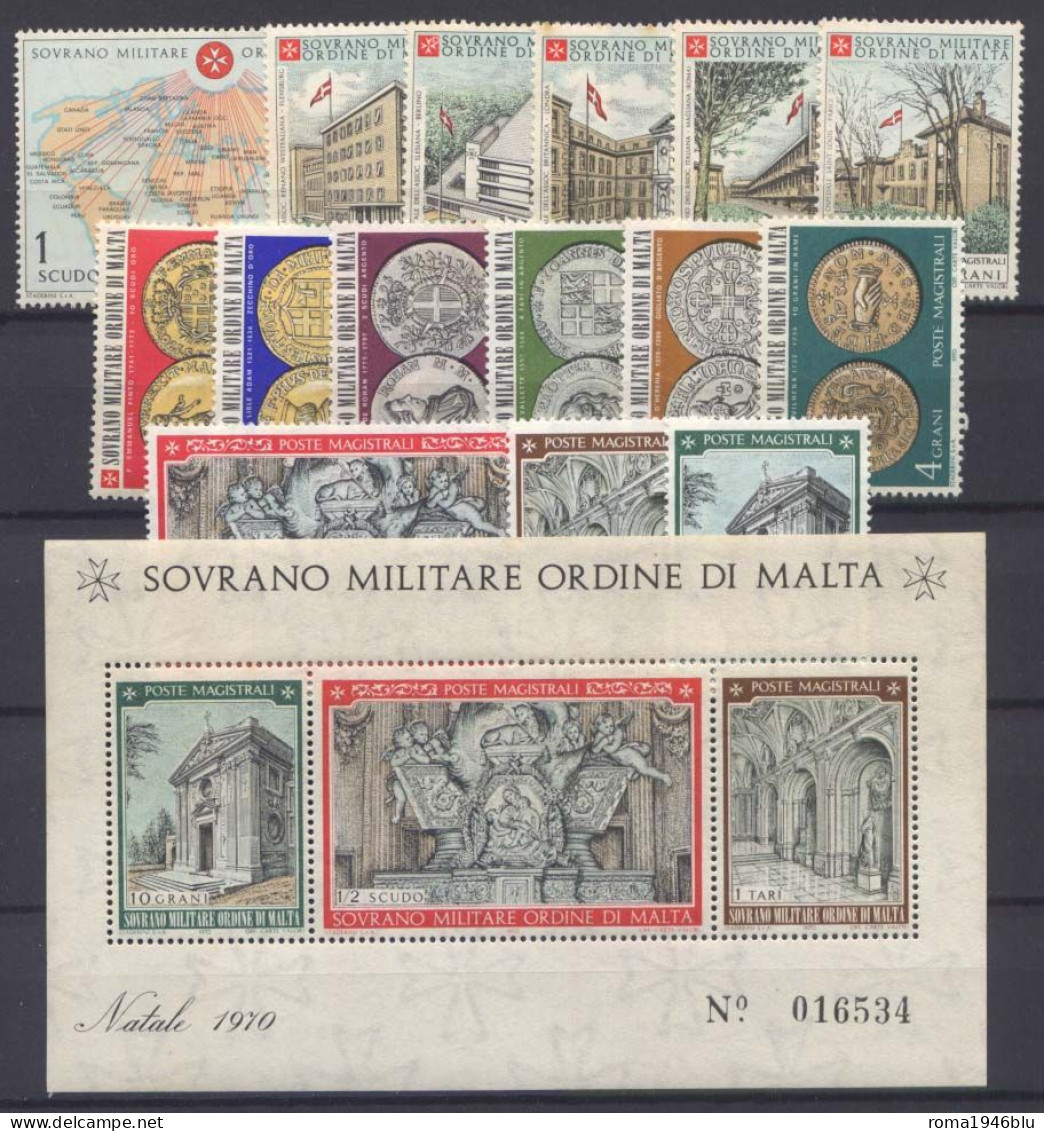 SMOM 1970 Annata Completa/Complete Year MNH/** VF - Malta (Orden Von)