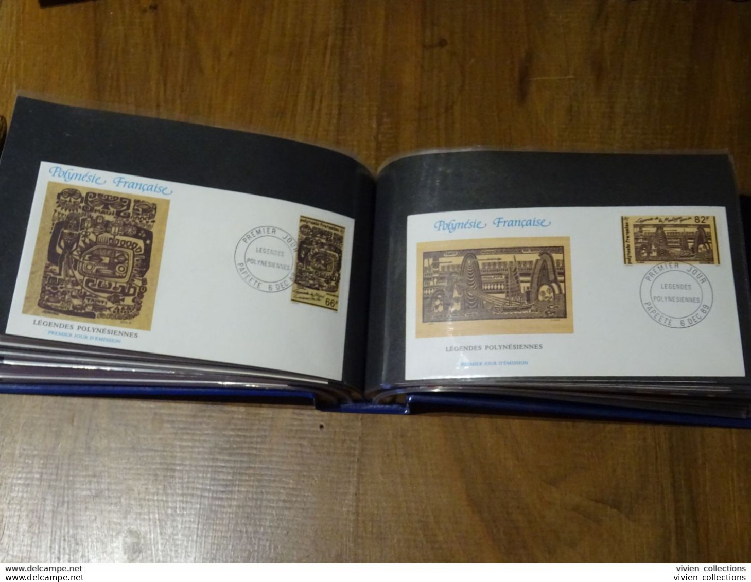 Comores Polynésie Française album lettres principalement 1er jours dont intéressantes et quelques timbres divers en vrac