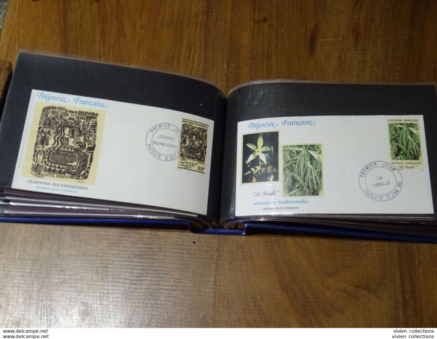 Comores Polynésie Française album lettres principalement 1er jours dont intéressantes et quelques timbres divers en vrac