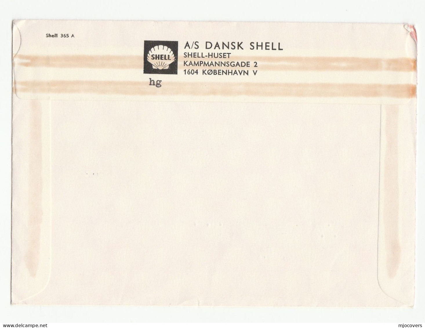 SHELL OIL To BP OIL 1968 Denmark Cover With LETTER Energy Petrochemicals Fdc Stamps - Oil