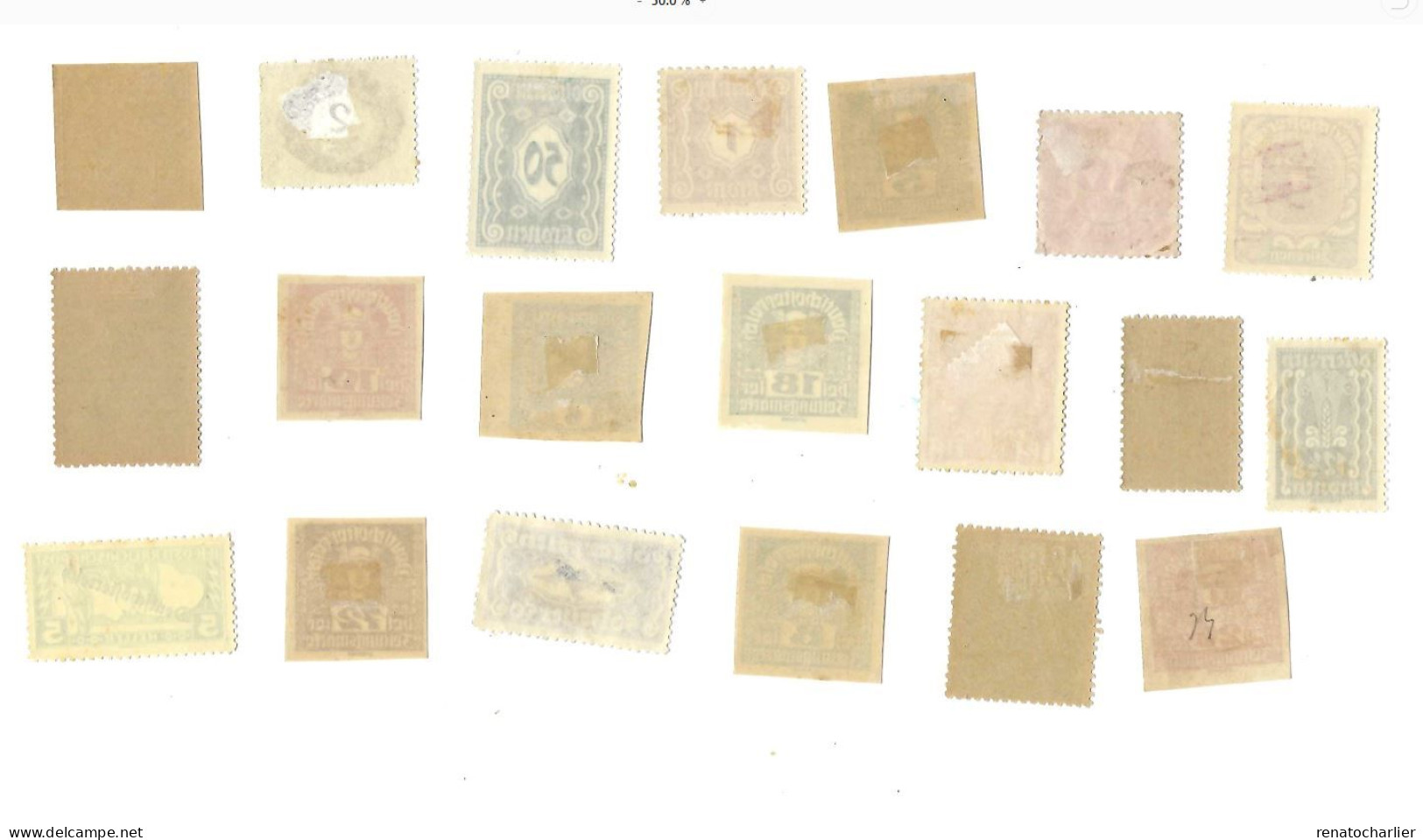 Collection De 58 Timbres MH,Neuf Avec Charnière.anciens. - Collezioni