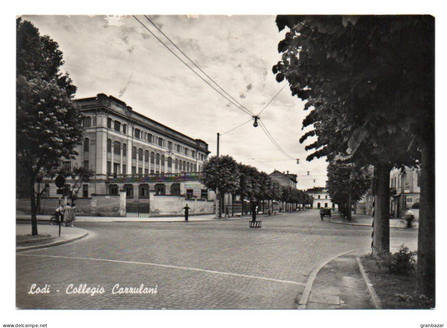 LODI, COLLEGIO CARRULANI, B/N, VIAGGIATA 1957      **//** - Lodi