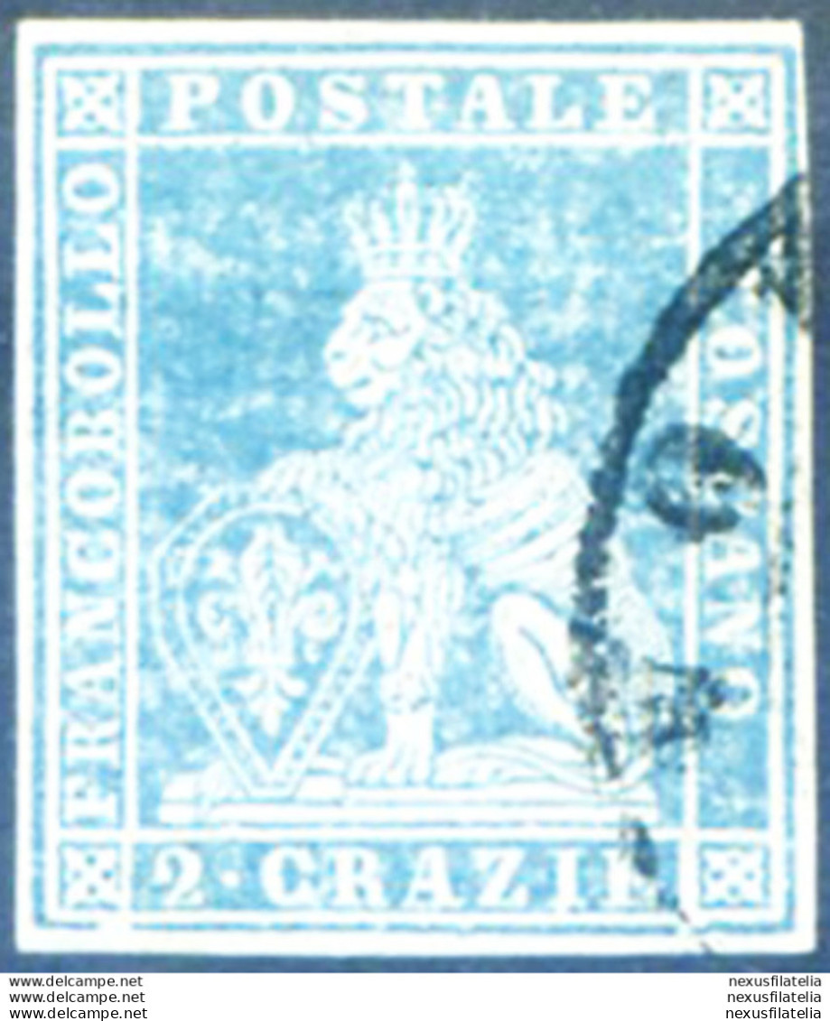 Toscana. Marzocco 2 Cr. 1851-1852. Usato. - Ohne Zuordnung