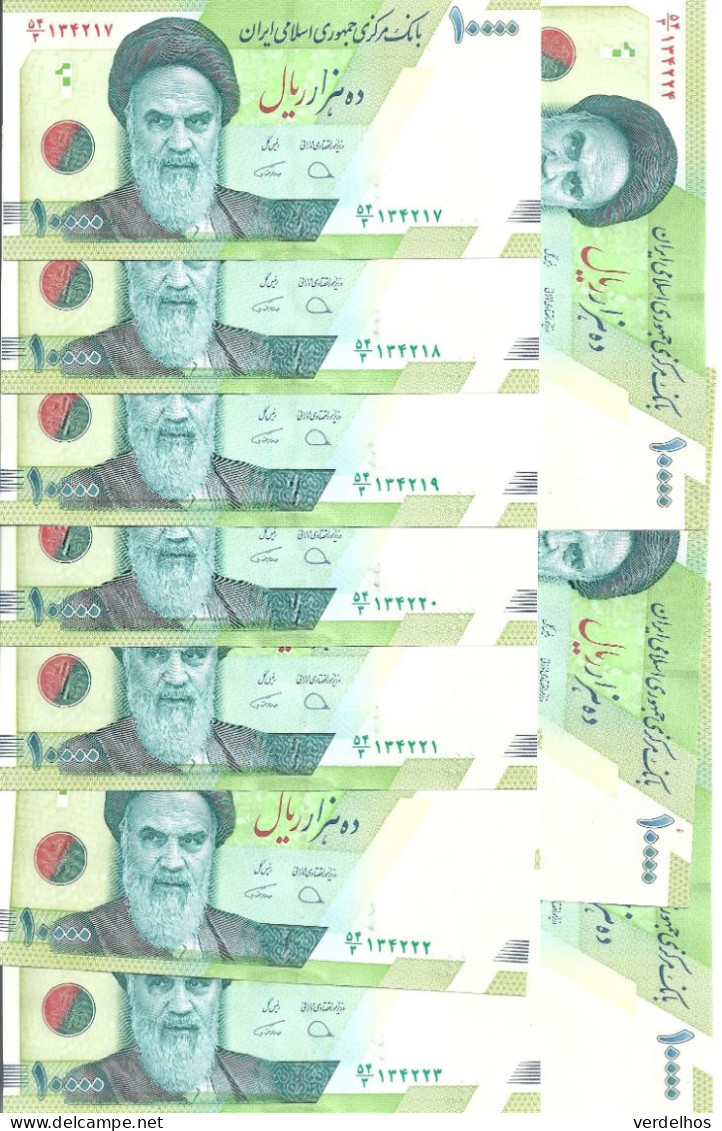 IRAN 10000 RIELS ND2019 UNC P 159 C ( 10 Billets ) - Irán