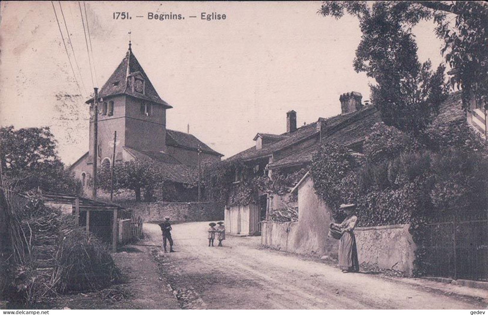 Begnins VD, Le Temple Rue Animée (1751) - Begnins