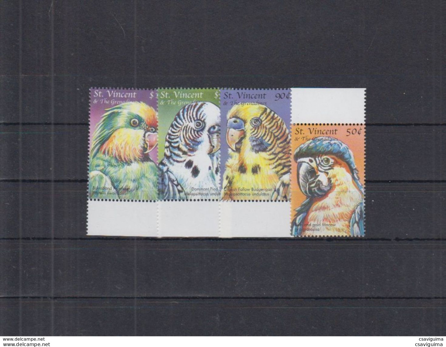 St Vincent - 2000 - Parrots - Yv 4061/64 - Perroquets & Tropicaux