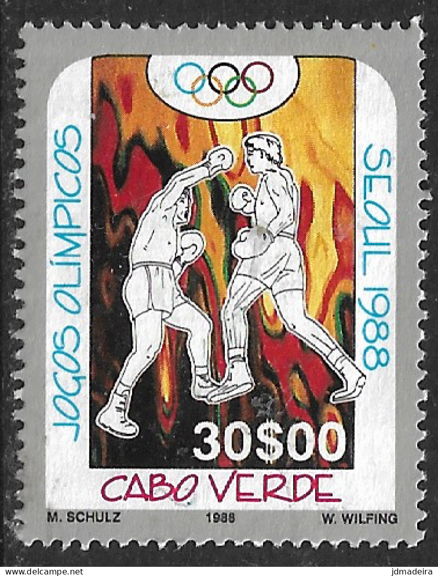 Cabo Verde – 1988 Olympic Games Seoul 30$00 Used Stamp - Cap Vert