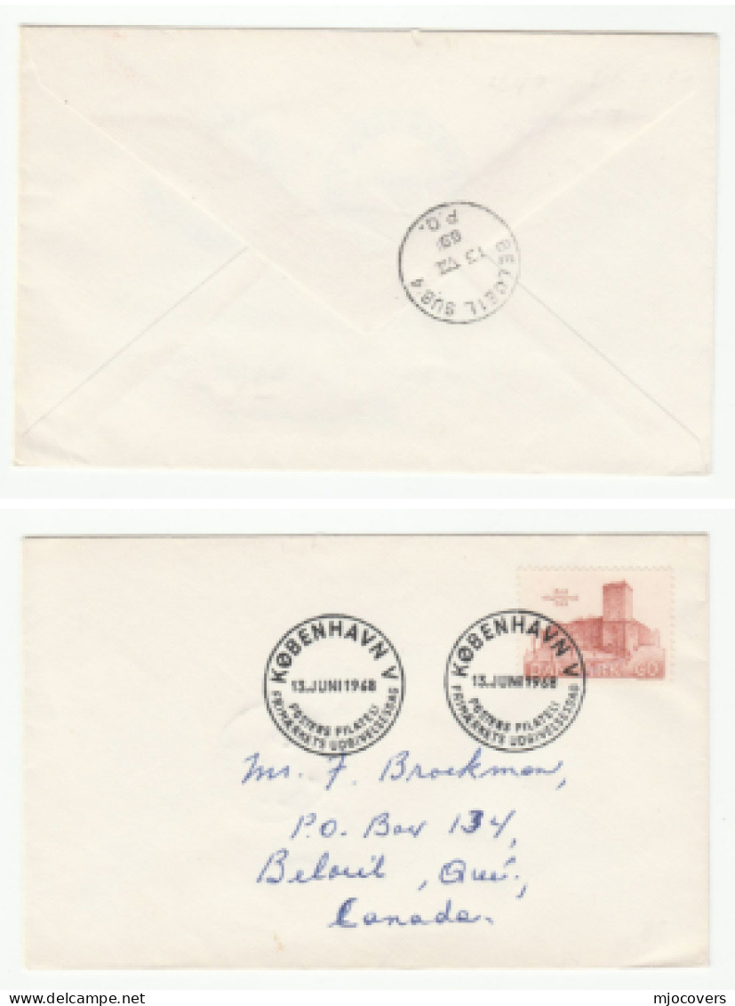 1968 GB Cds BELOEIL SUB 4 On COVER From Denmark Stamps Fdc - Brieven En Documenten
