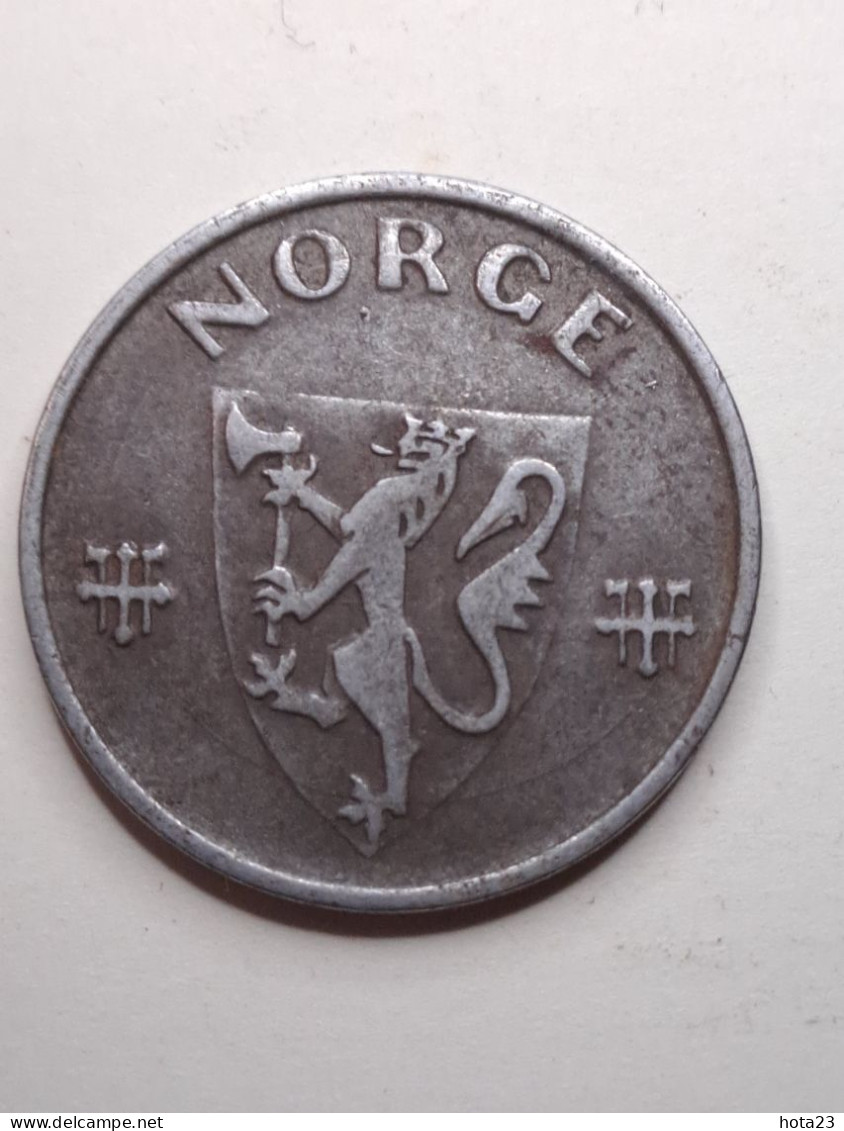 1942 NORWAY 5 ORE - Excellent Collectible Coin 159  (!) - Norway